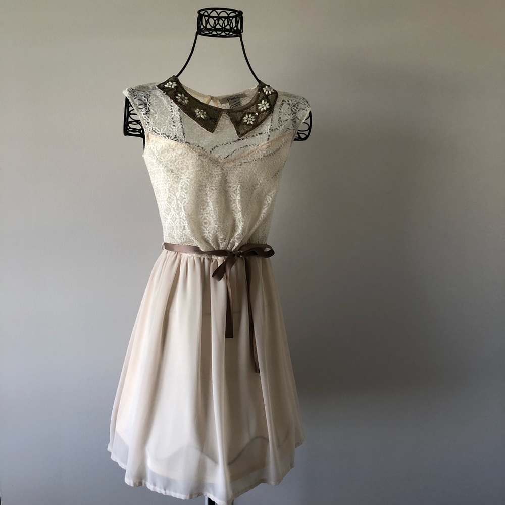 Beige midi Dress